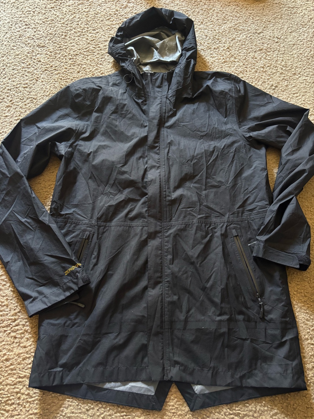 MOUNTAIN HARDWEAR X Cole Haan Zerogrand Hooded Trench Coat Black Men's S